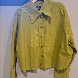 Banana Republic Olive Button Down Shirt